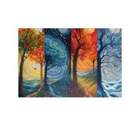 Four Seasons Tree Scenery Jigsaw Puzzles for Adults 300 Challenging & Brainteasing Adults Jigsaws Puzzle Puzzle Games Jigsaw Puzzle 300 Pieces