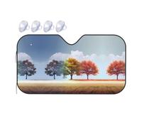 Four Seasons Tree Small Printed car Front Windshield Sunshade - car Window Sunshade, Quick Cooling 15â„ƒ
