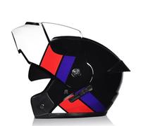 Four Seasons Universal Motorcycle Flip Up Helmet Dual Lens Modular Full Face Helmets Suitable for Adults Long Distance Riding Touring Cruising