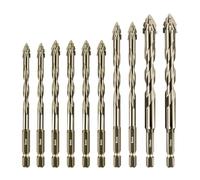 Four Serrated Eccentric Drill Bit Ceramic Tile Concrete Glass Puncher Cross Drilling Dry Drill Bit Set Bit Sawtooth drill Drill Four-Flute Metal Four 5/6/8/10/12mm, For 5/6/8/10/12mm, 5/6/8/10
