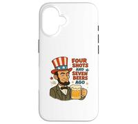 Four Shots And Seven Beers Ago, Funny 4th Of July Case for iPhone 16