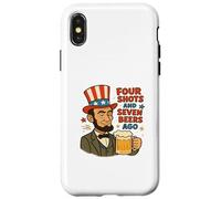 Four Shots And Seven Beers Ago, Funny 4th Of July Case for iPhone X/XS
