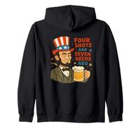 Four Shots And Seven Beers Ago, Funny 4th Of July Zip Hoodie
