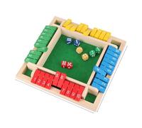 Four Sided 10 Numbers Shut The Box Board Game Set Dice Party Club Drinking Games For 4 Players Party Number Game Board Games