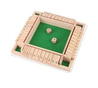 Four Sided 10 Numbers Shut The Box Board Game Set Dice Party Club Drinking Games For 4 Players Party Number Game Board Games