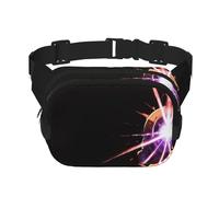Four-sided laser Printed multifunctional waist bag, unisex trendy messenger bag, travel sports storage bag