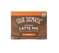 Four Sigma Foods Organic Mushroom Coffee Latte With Lion's Mane 10 Sachets