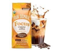Four Sigmatic Dark Roast Whole Bean Coffee | Fair Trade Gourmet Coffee Beans with Lion's Mane & Chaga Mushrooms | Nootropic Mushroom Coffee
