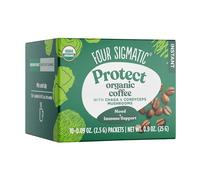 Four Sigma Foods Four Sigmatic, Organic Instant Coffee Mix with Chaga and Cordyceps Mushrooms, 0.09 Ounce, 10 Pack (Packaging May Vary)