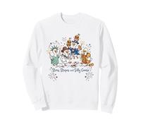 Four silly geese 4th July Hot dog Liberty Star and Stripes Sweatshirt