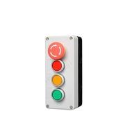 Four-speed and five-speed control box with button switch 24V/220V with emergency stop button industrial switch waterproof box(Auburn)