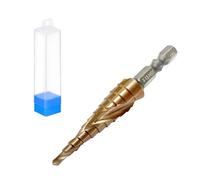 Four Spiral Flute Step Drill Bit, M35 Cobalt Drill Bits with Hex Shank, HSS Cone Cutter, Multiple Hole (3-13mm, 11 Steps), Durable Metal Drill Bits for Hard Steel, Aluminum, Copper, and Wood