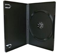 Four Square Media 10 X CD DVD/BLU RAY 14mm Black DVD Single Case for 1 Disc - Pack of 10