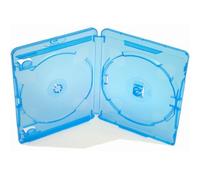 Four Square Media 10 X Genuine Amaray Double Face on Face Blu Ray Case 14mm Spine - Pack of 10