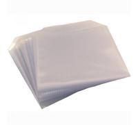 Four Square Media 200 CD DVD DISC CLEAR COVER CASES PLASTIC 80 MICRON SLEEVE WALLET - 2 x 100 pack