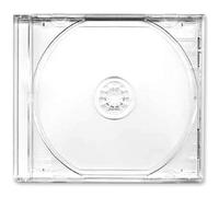 Four Square Media 25 X CD DVD Jewel 10.4mm Cases for 1 Disc with Clear Tray - Pack of 25