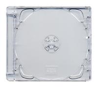 Four Square Media 5 x CD DVD Cases Super Jewel Box 10.4 mm Standard for 1 or 2 Disc with Super Clear Tray - Pack of 5