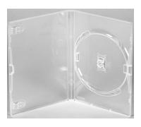Four Square Media 50 X Genuine Amaray Single DVD Clear Case 14mm Spine - Pack of 50