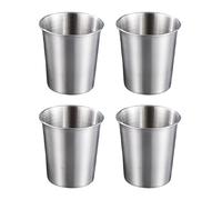 Four stainless steel drinking glasses stainless steel drinking cups are perfect for home and outdoor activities