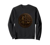 Four Stoic Virtues Medallion Wisdom Courage Stoic Sweatshirt