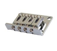 Four string box type fixed guitar bridge strings through the body 60 * 38.5mm tail plate color chrome plated Generic Acoustic Guitar Bridge