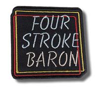 Four Stroke Baron Patch Badge Embroidered Iron on Applique
