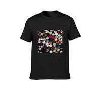 Four TET There is Love in You T-Shirt Graphic Printed Tee Shirt Mens Black Shirt L