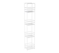 Four Tier White Rectangular Storage Caddy | Dara