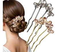 Four-tooth fork crystal butterfly hair comb for inserting champagne black butterflies hair combs rhinestone butterfly hair comb hair butterflies side comb hair combs for plugging hair accessories