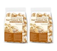 Four Treasures Herbal Ginseng Tea Blend, 20 Count Individually Wrapped Bags For Daily Wellness Routine, Hot Or Iced Beverage(2pcs)