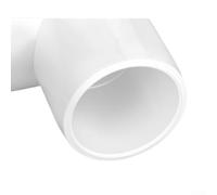 Four Way PVC Pipe Fittings Connectors, Furniture Grade Side Outlet Tee Elbows for Water Plumbing and DIY Projects, Pure White High Gloss Grade for(32pvc (1 inch))