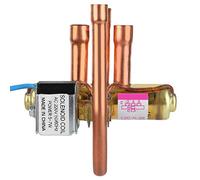 Four-Way Reversing Valve Refrigeration Service Maintenance Accessory Solenoid Valve 1P AC A/C AIR Condition(1.5P-2P)