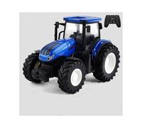 (Four Wheel-Blue) Control Remote 24g Alloy Tractor Sliding Toy With Led Headlight Fun Ideal Gifts