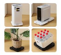 Four-Wheel Mobile Hand Push Flatbed Truck with Tray for Kitchen Appliance Movement and Electrical Tray Suitable for Flower Pot Placement (black)