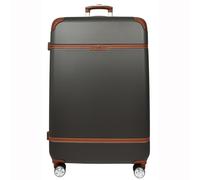 House of Leather Four Wheel Suitcase Hard Shell Luggage Expandable Sizes Deluxe Grey | Size: Large House of Leather Grey L