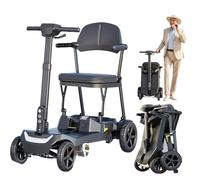Four-Wheeled Electric Foldable Travel Scooter for the Elderly， Travel Scooter,Sport Mobility Scooter,Comfortable and Foldable Design,For All Terrain 20A