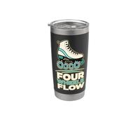 Four Wheels Flow Roller Skater Stainless Steel Insulated Tumbler