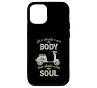 Four Wheels Move The Body Two Wheels Move Soul Scooter Rider Case for iPhone 12/12 Pro