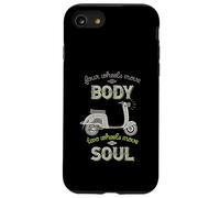 Four Wheels Move The Body Two Wheels Move Soul Scooter Rider Case for iPhone SE (2020) / 7/8