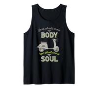 Four Wheels Move The Body Two Wheels Move Soul Scooter Rider Tank Top