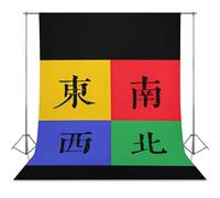 Four Winds Mahjong Photo Backdrop Polyethylene Studio Background for Photography Video Broadcast Photoshoot