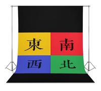 Four Winds Mahjong Photo Backdrop Polyethylene Studio Background for Photography Video Broadcast Photoshoot