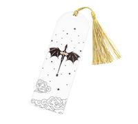 Four-Winged Dragon Acrylic Bookmark, Four Wing Acrylic Bookmark, 1.97x5.98 inches Creative Tassel Bookmarks for Readers, Cool Small Book Marks for Adults, Kids, and Accessories