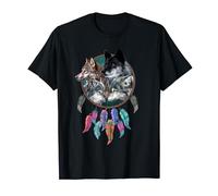Four Wolf Loving Dream Catcher T-Shirt