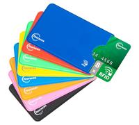 fouraces RFID Blocking Sleeves, 8 Pieces - Credit Card Protector - Card Blocker for Bank Card, Anti Fraud NFC Card Holder