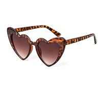 FOURCHEN Heart Shaped Sunglasses for Women,Vintage Cat Eye Mod Style Retro Kurt Cobain Glasses