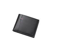 FOURCHEN Mens Classic Antitheft Wallet, Genuine Leather Billfold Leather Wallet (Black)