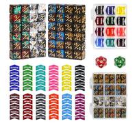 FourDragons 110 Pieces MTG Keyword Tokens 12mm Counters Dice for Magic The Gatering, MTG Abilities Keyword Buff Tokens D6 D20 Life Counter Dice for TCG CCG Magic Card Games Accessories
