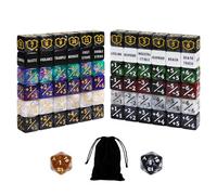 FourDragons 74 Pieces MTG Abilities Keywords Counters Dice Set, Plus 1/+1 Shield Life Counter Keyword Buff Tokens 6 Sided Dice for MTG, TCG, Cards Gaming Accessories CCG Creature Stats