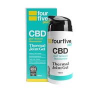 fourfive CBD Thermal Joint Gel 300mg (Topical) with Warming Menthol & Natural Glucosamine, THC-Free, Vegan Friendly - 100ml